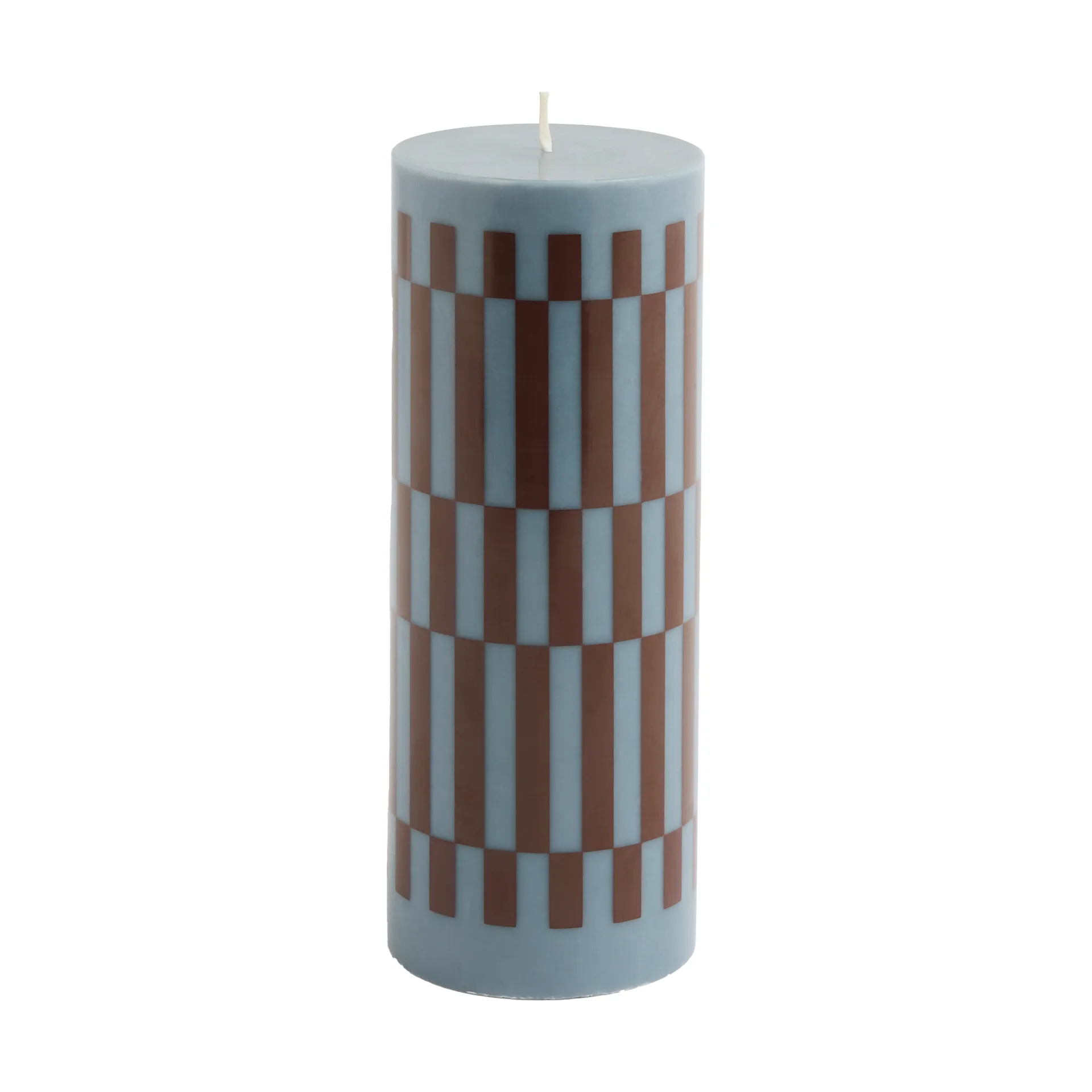 Vela gruesa Column Candle medium 20 cm, Anthrachite-bordeaux HAY