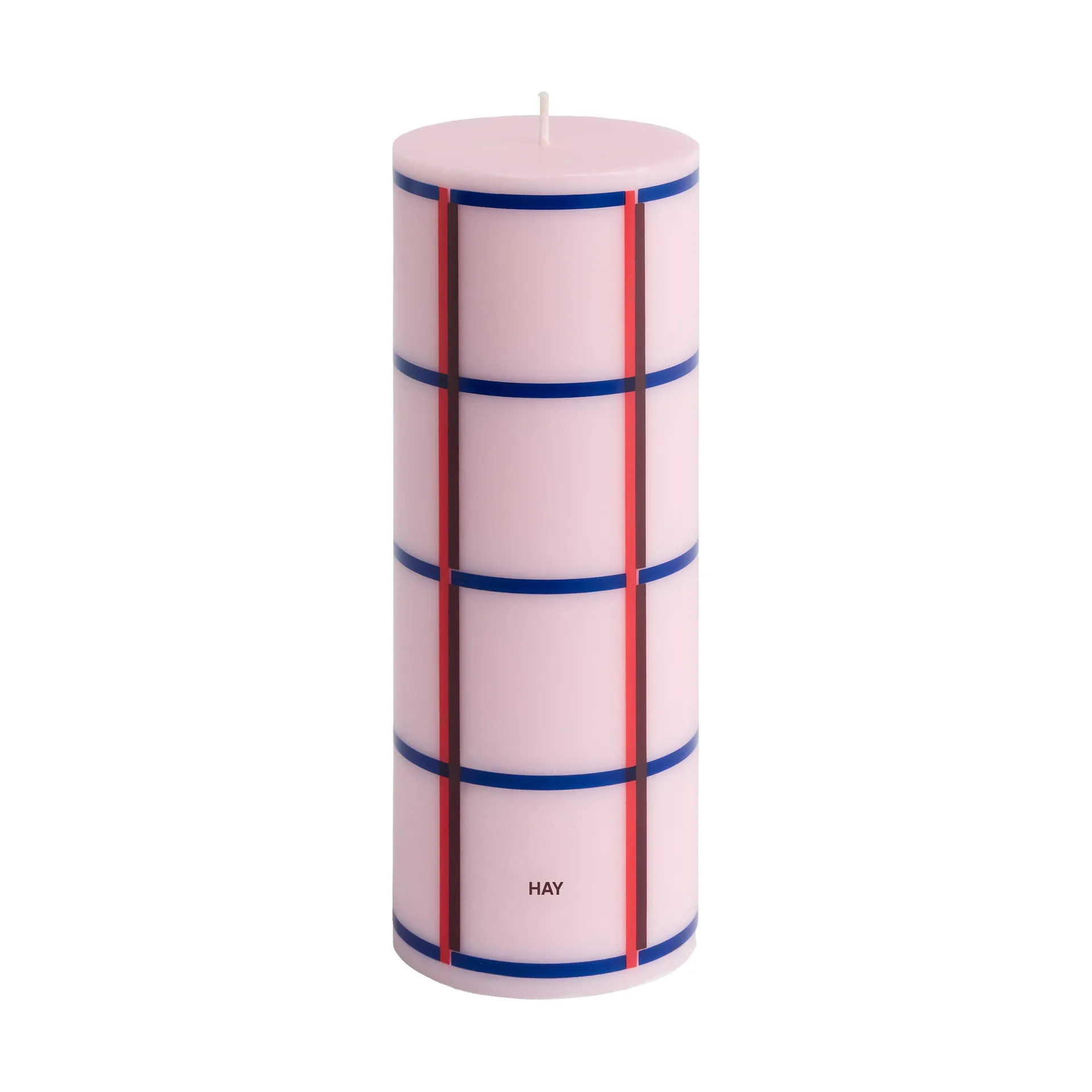 Vela gruesa Column Candle medium 20 cm, Light pink-red-bordeaux-dark blue HAY