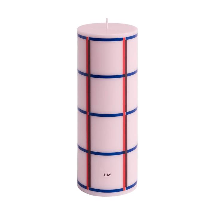 Vela gruesa Column Candle medium 20 cm - Light pink-red-bordeaux-dark blue - HAY