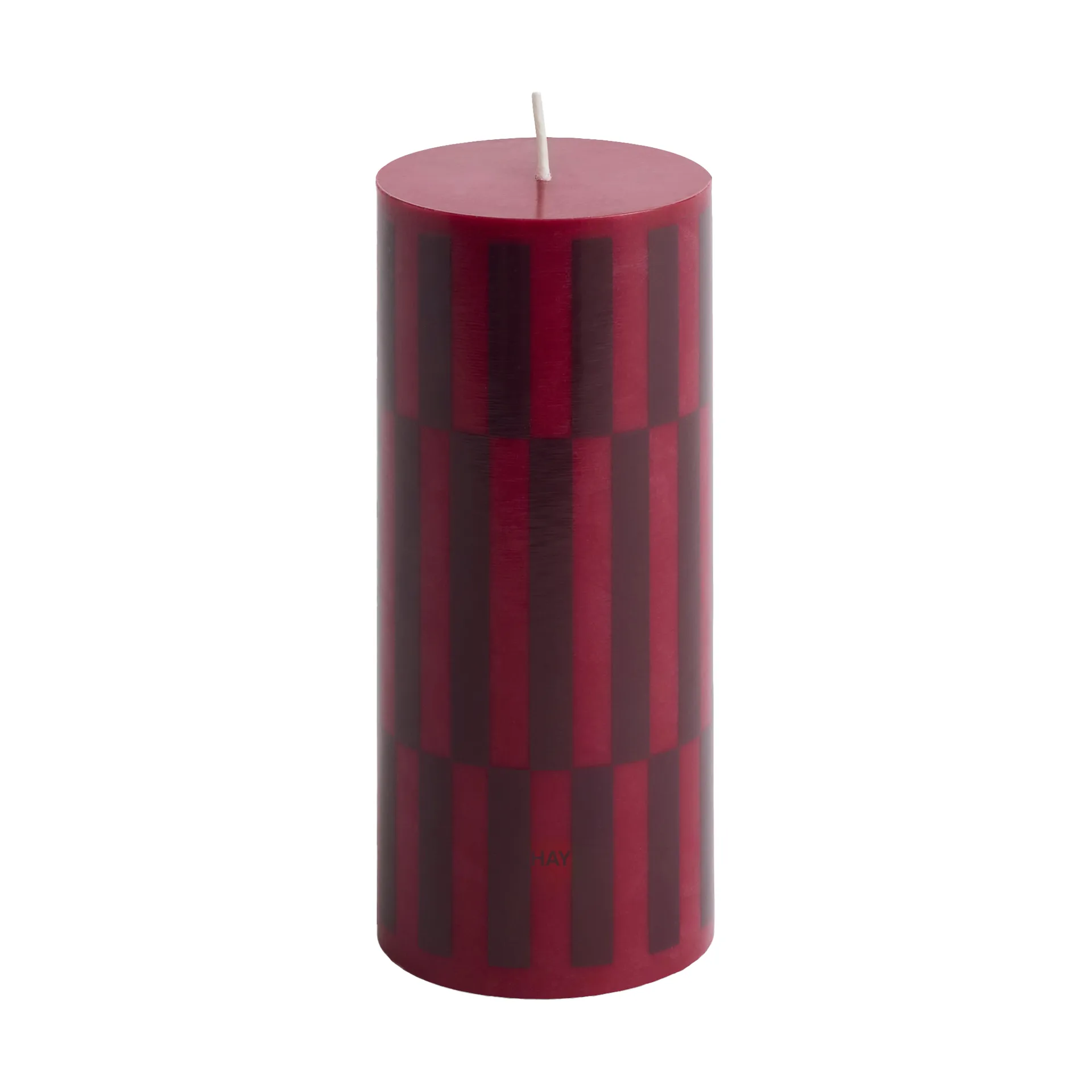 Vela gruesa Column Candle small 15 cm, Wine-bordeaux HAY