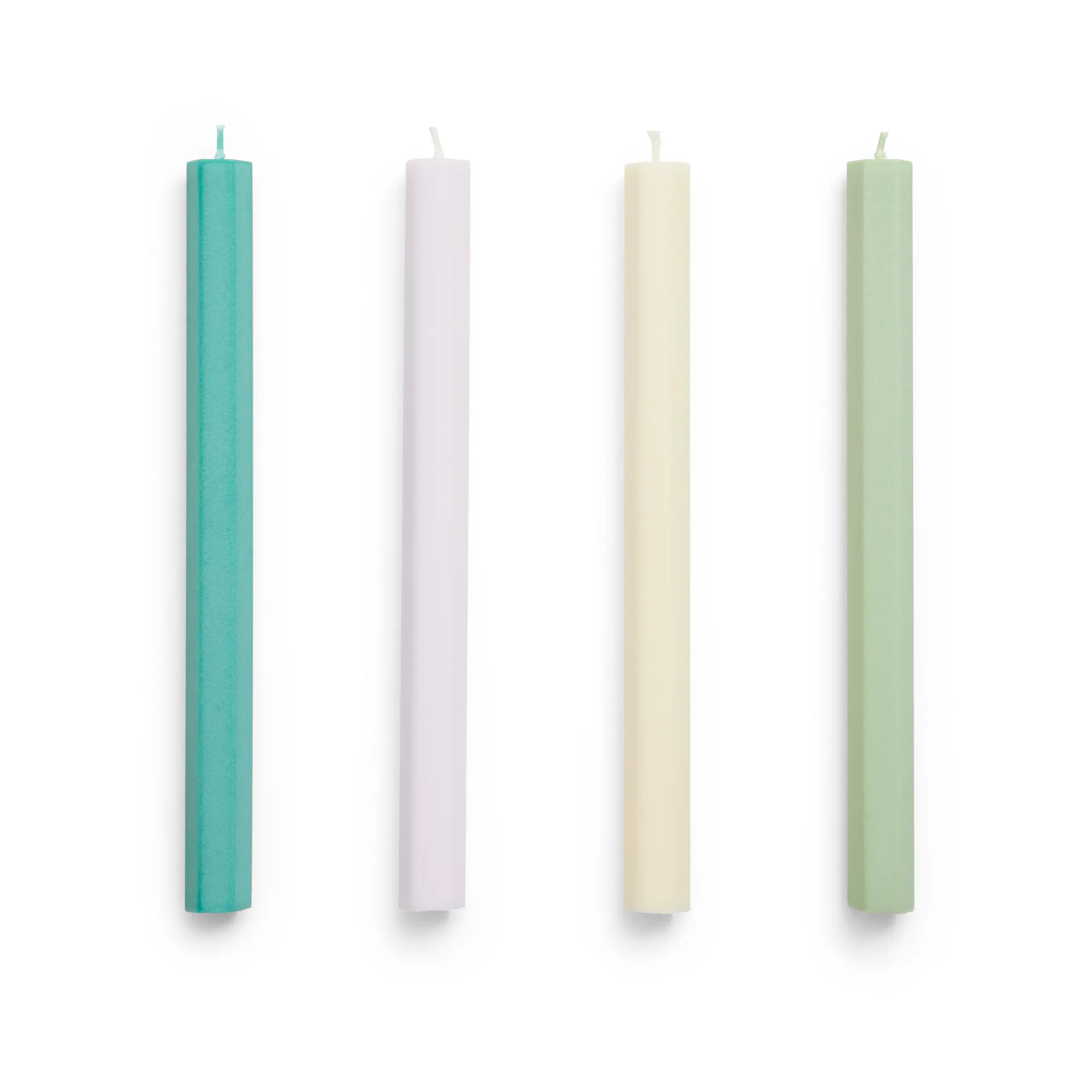 Vela Hexagon Candle mix 4-pack, Pastel HAY