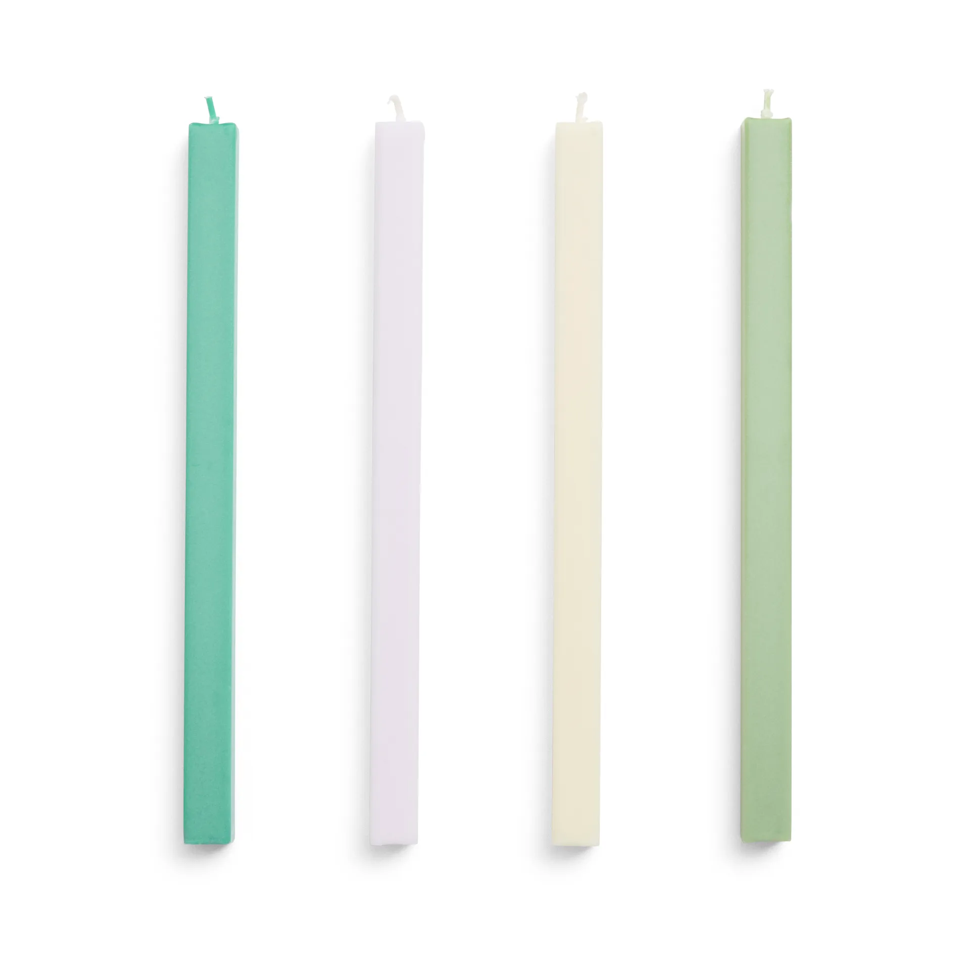 Vela Square Candl mix 4-pack, Pastel HAY
