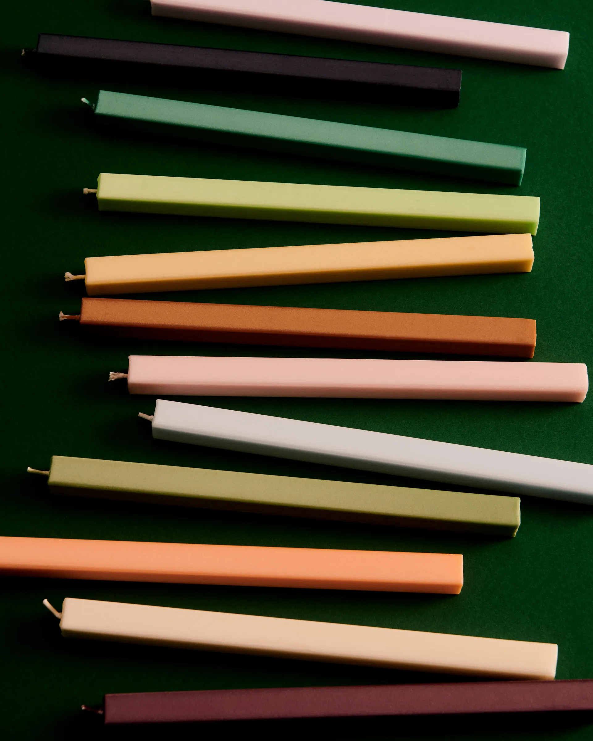 Vela Square Candl mix 4-pack, Pastel HAY