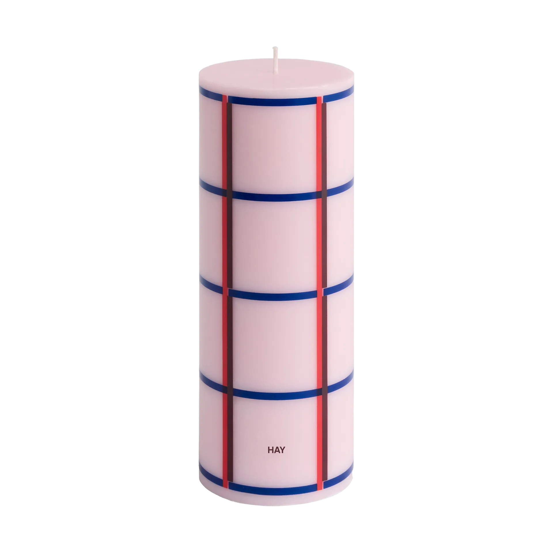 Vela taco Column Candle medium 20 cm, Light pink-red-bordeaux-dark blue HAY