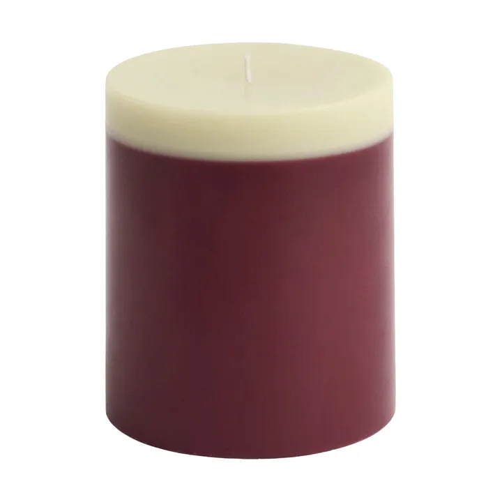 Vela taco Silo Candle - Bordeaux-lime white, Ø9,5x11 cm - HAY