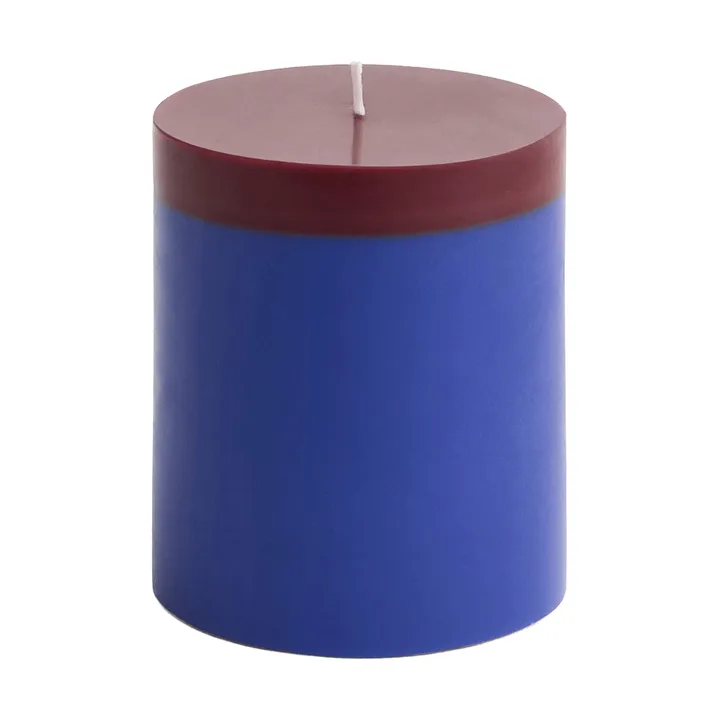 Vela taco Silo Candle - Royal blue-bordeaux, Ø9,5x11 cm - HAY