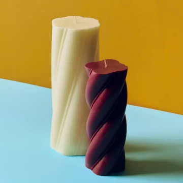 Vela taco Soft Serve - Ivory, Ø9,5x24,5 cm - HAY