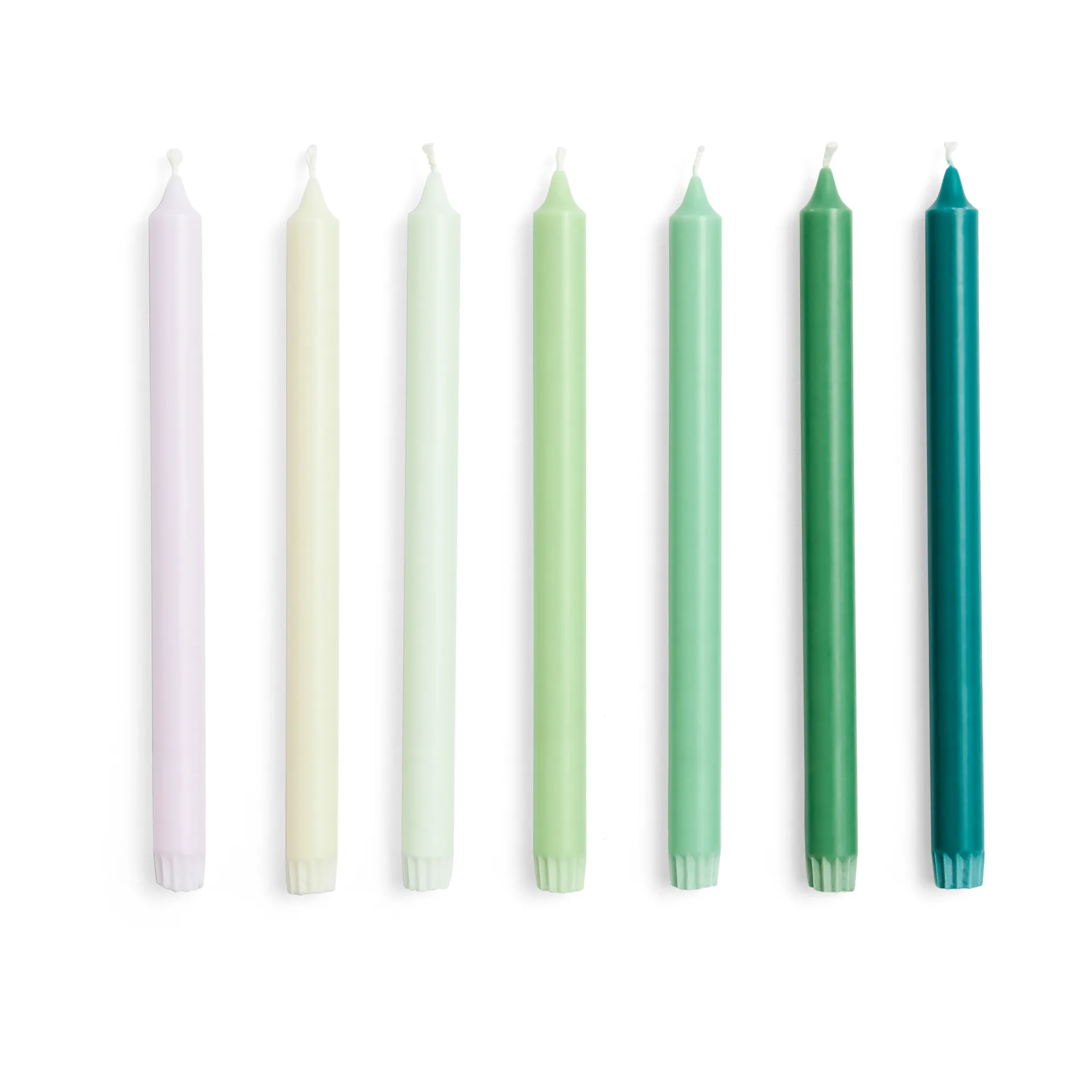 Velas Gradient Candle 7 unidades, Greens
 HAY