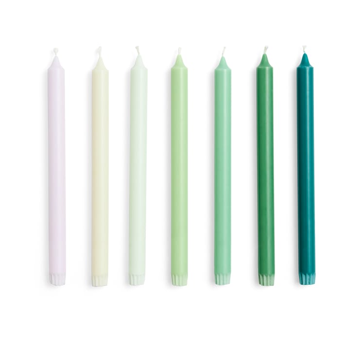 Velas Gradient Candle 7 unidades - Greens
 - HAY