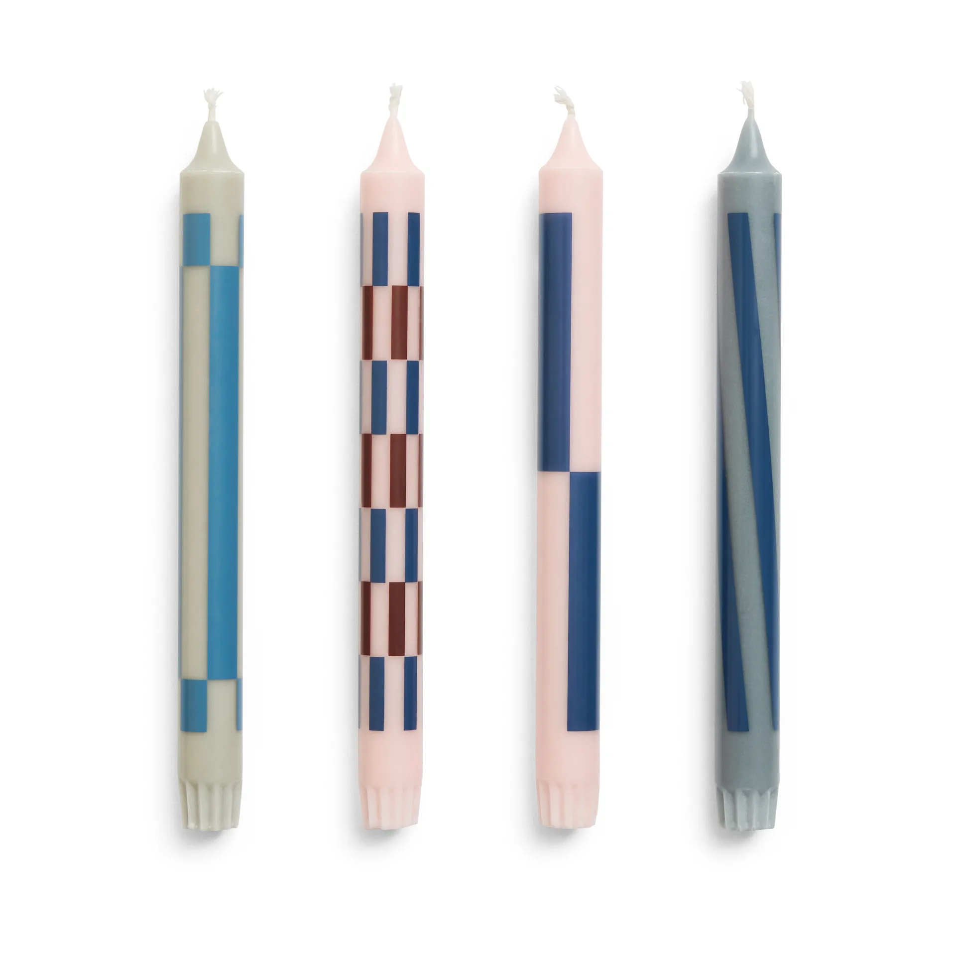 Velas Pattern 4-pack, Light pink-blue HAY