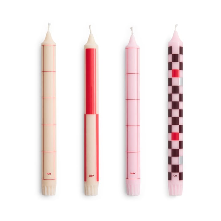 Velas Pattern 4-pack - Reds-bordeaux - HAY