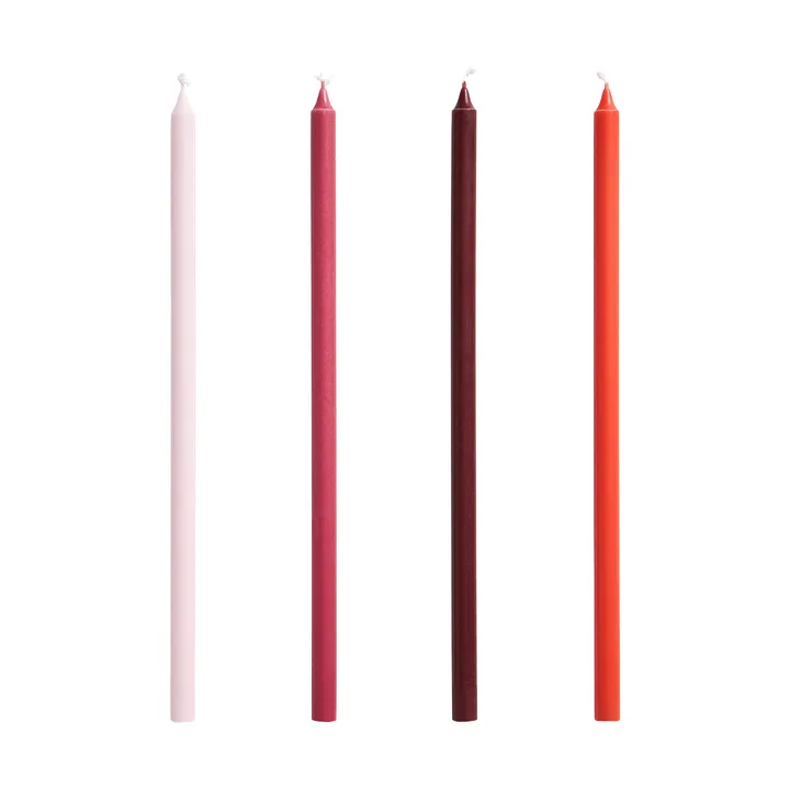 Velas Slim 4-pack - Pink-red - HAY