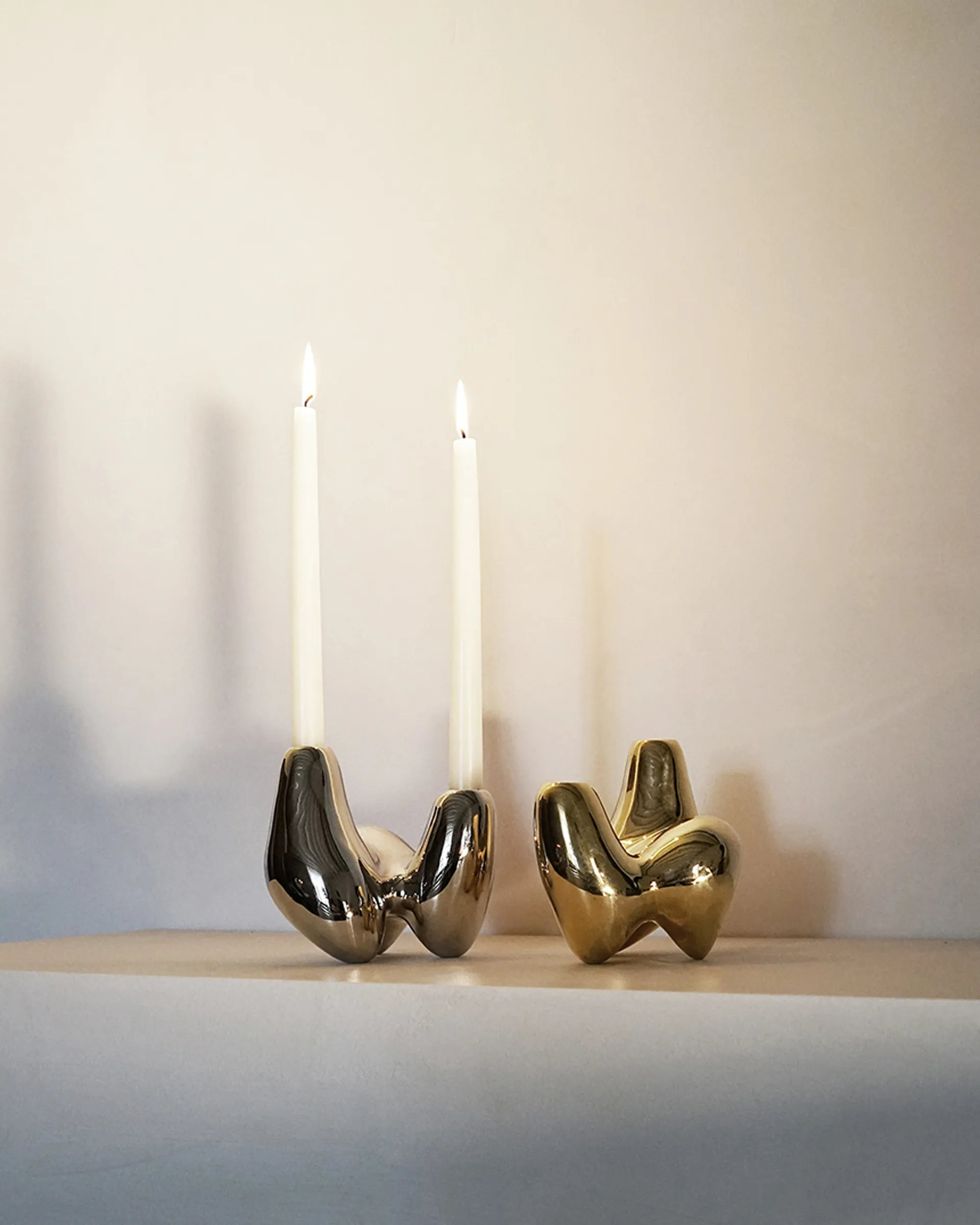 Candelabro Unity, Cromo Hein Studio