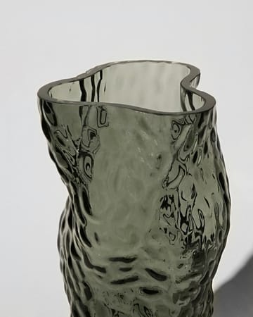 Jarrón de vidrio Ostra Rock 30 cm - Midnight blue - Hein Studio