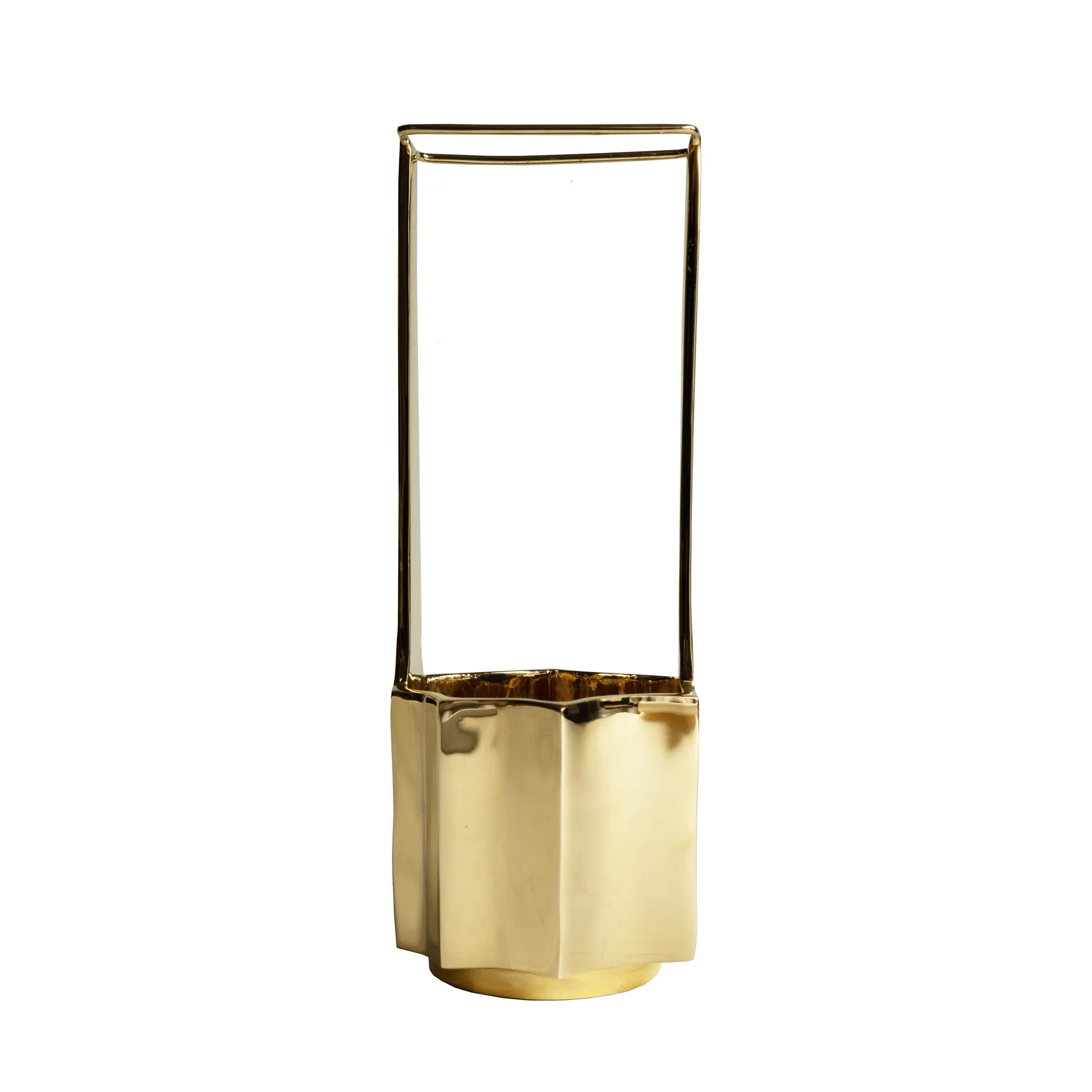 Jarrón Ikebana 30 cm, Latón Hein Studio