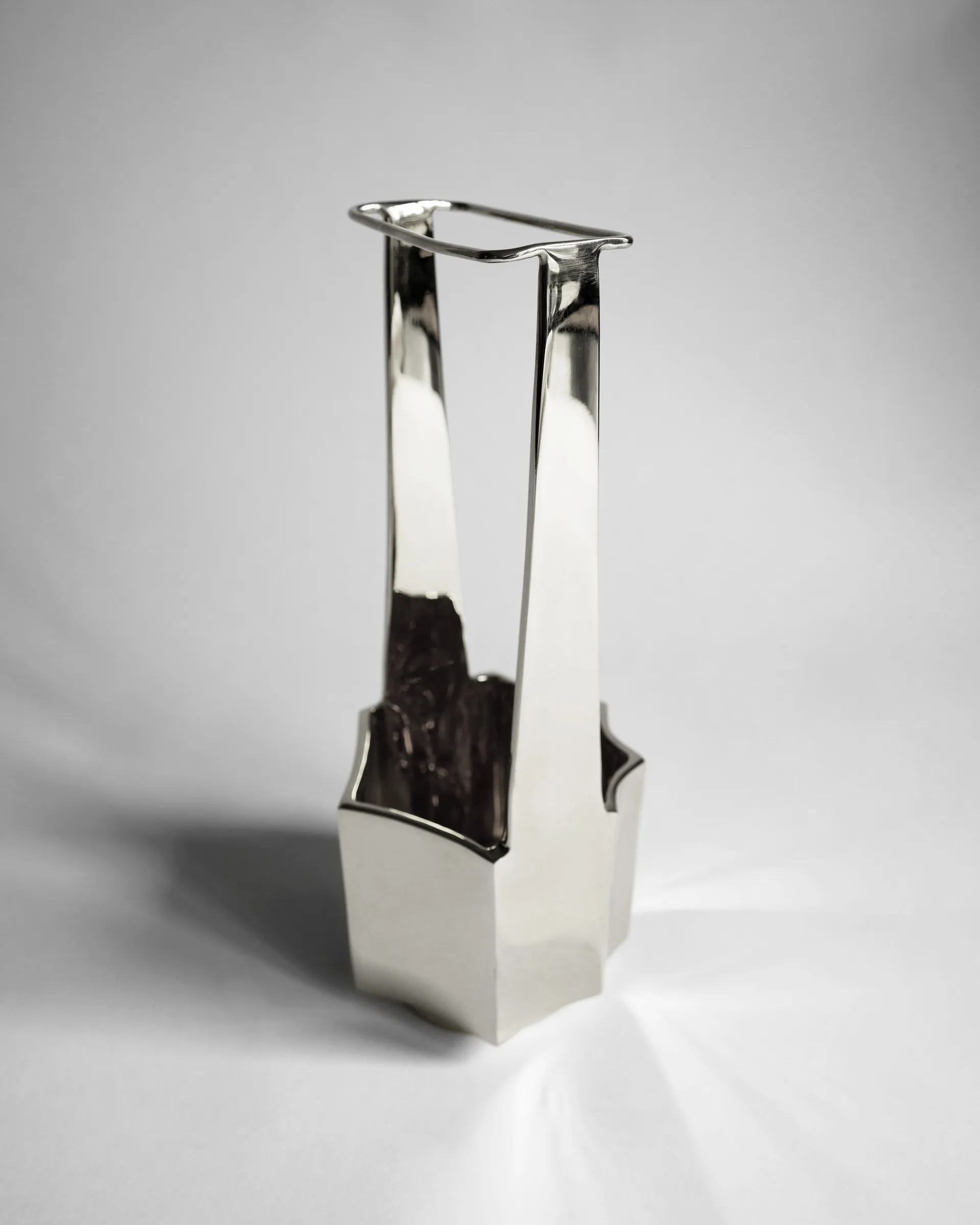 Jarrón Ikebana 30 cm, Níquel Hein Studio