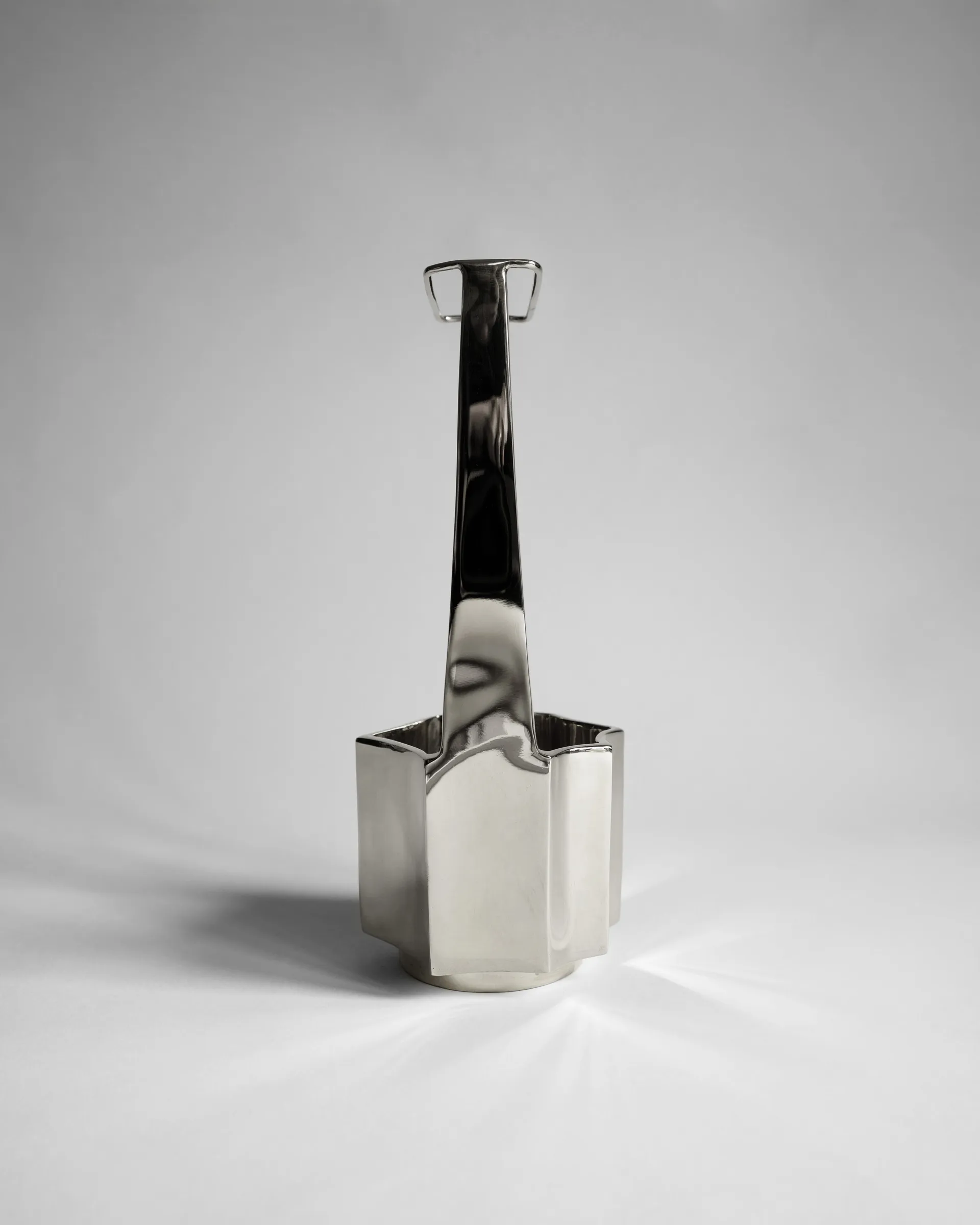 Jarrón Ikebana 30 cm, Níquel Hein Studio