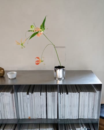 Jarrón Ikebana 30 cm - Níquel - Hein Studio
