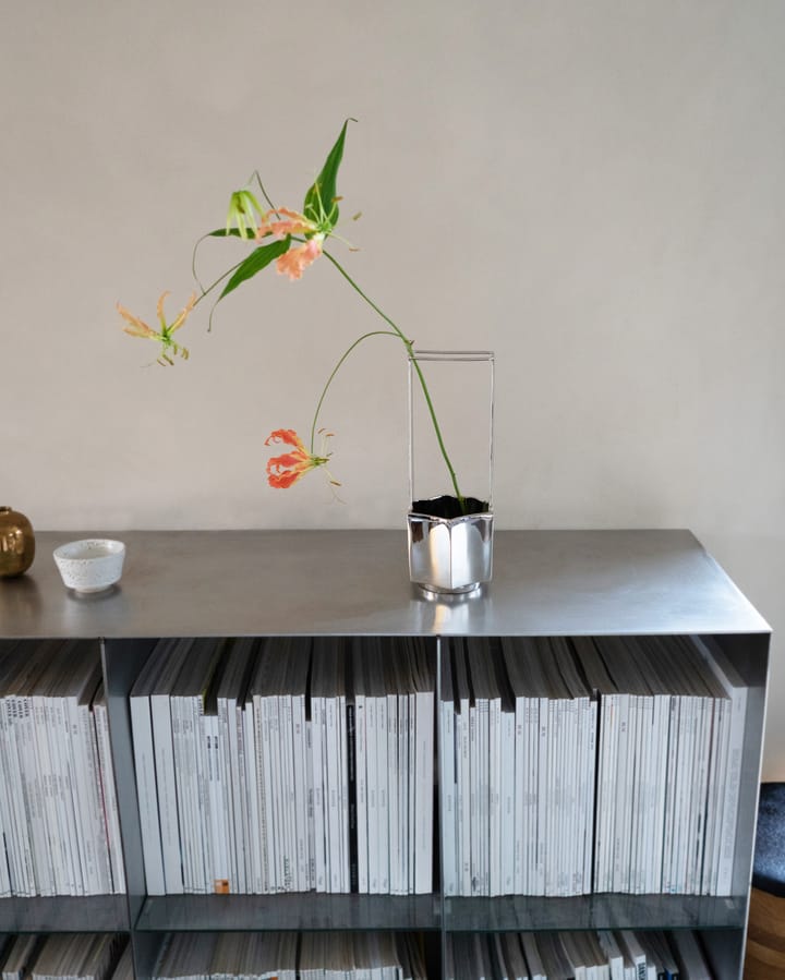 Jarrón Ikebana 30 cm, Níquel Hein Studio