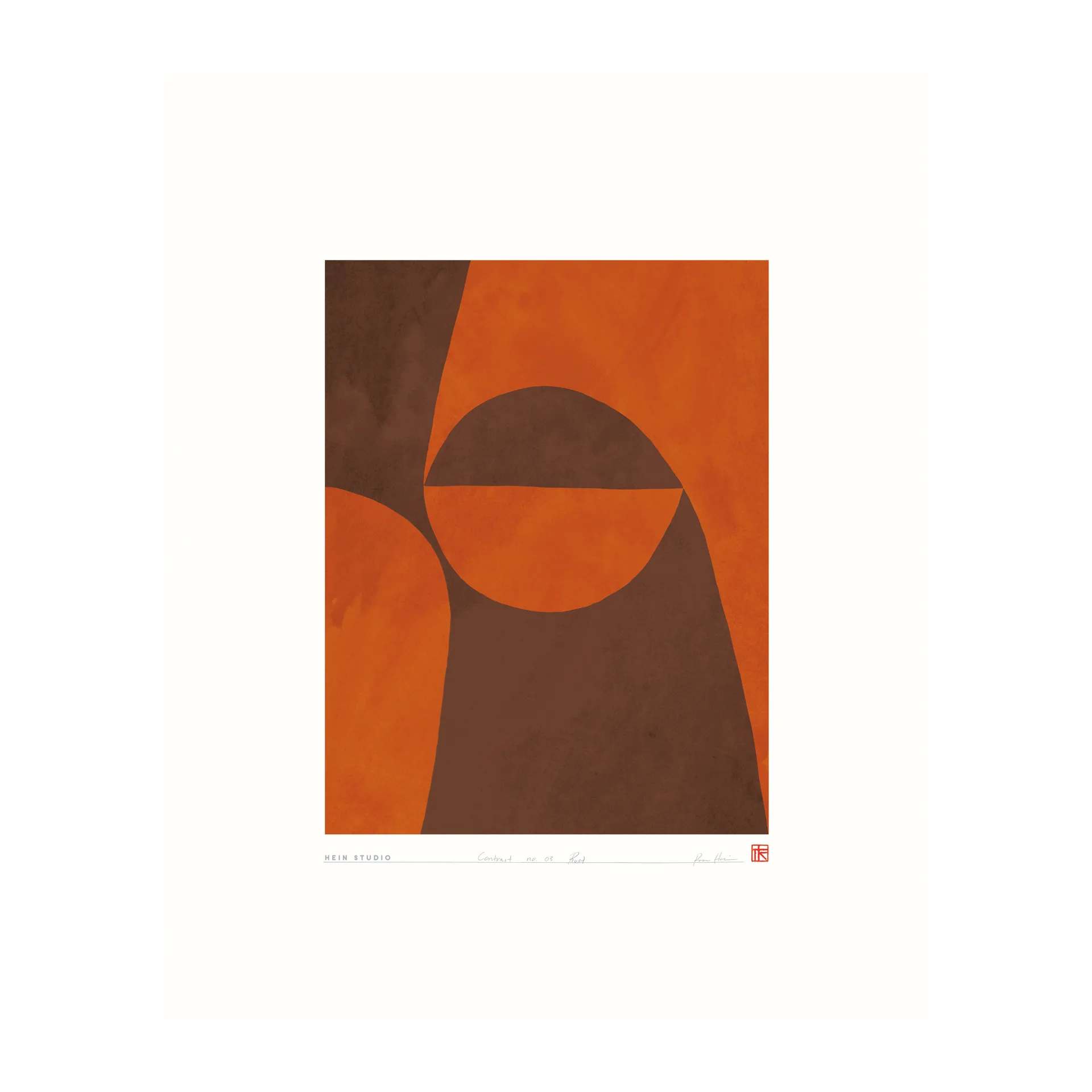 Póster Contrast 40x50 cm, Núm. 03 Hein Studio