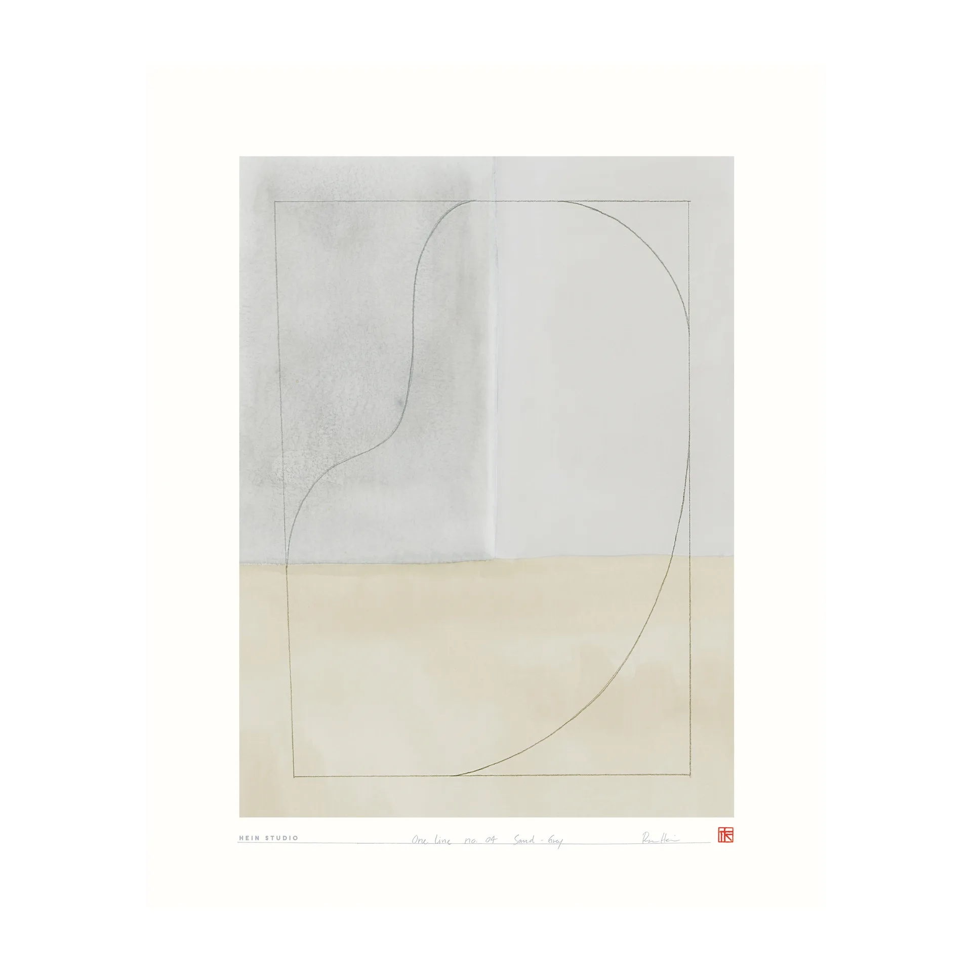 Póster One Line 40x50 cm, Núm. 04 Hein Studio