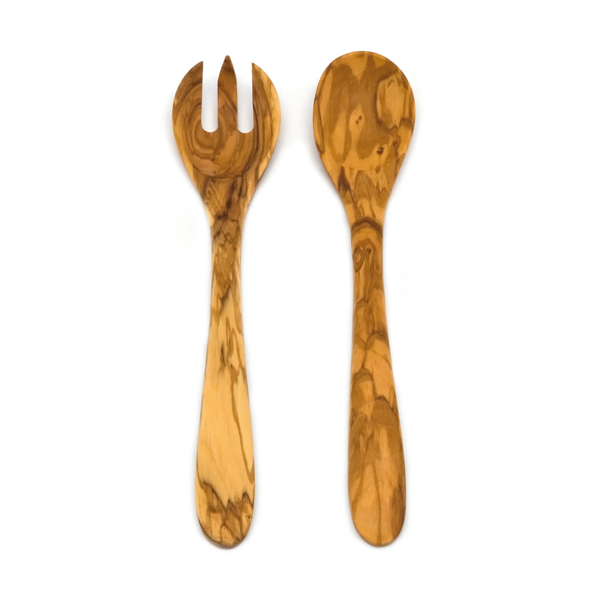2 Cubiertos de ensalada Heirol madera de olivo, 30 cm Heirol