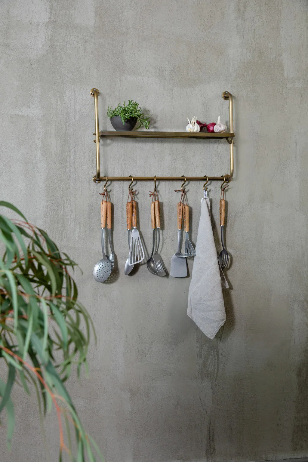 Cuchara para spaguetti Heirol inoxidable 34 cm, haya Heirol