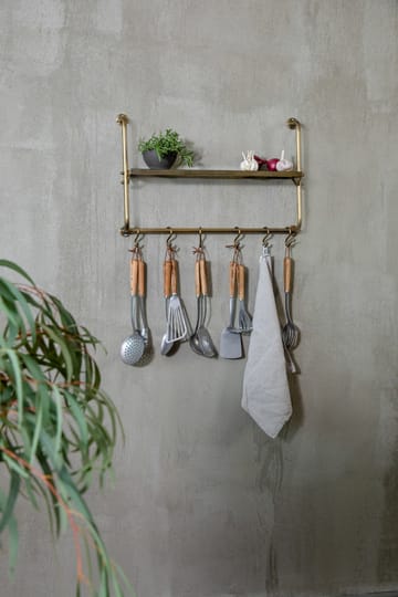 Espátula con agujeros Heirol inoxidable 30 cm - haya - Heirol