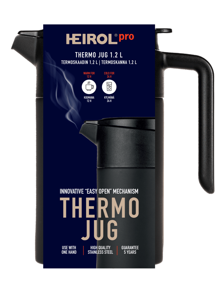 Jarra termo Heirol 1,2 l, Negro Heirol