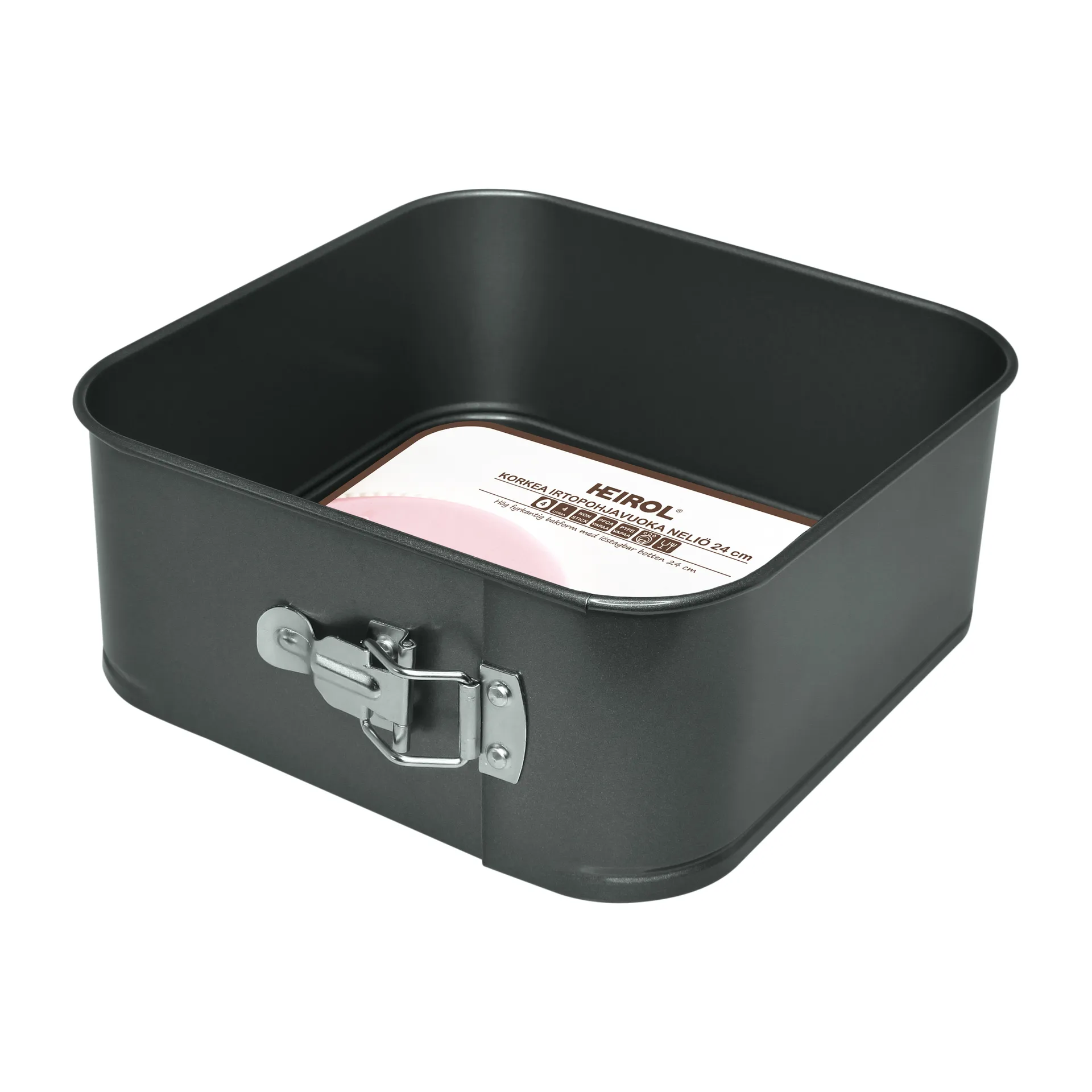 Molde desmontable Heirol cuadrado extra alto, 24x24 cm Heirol