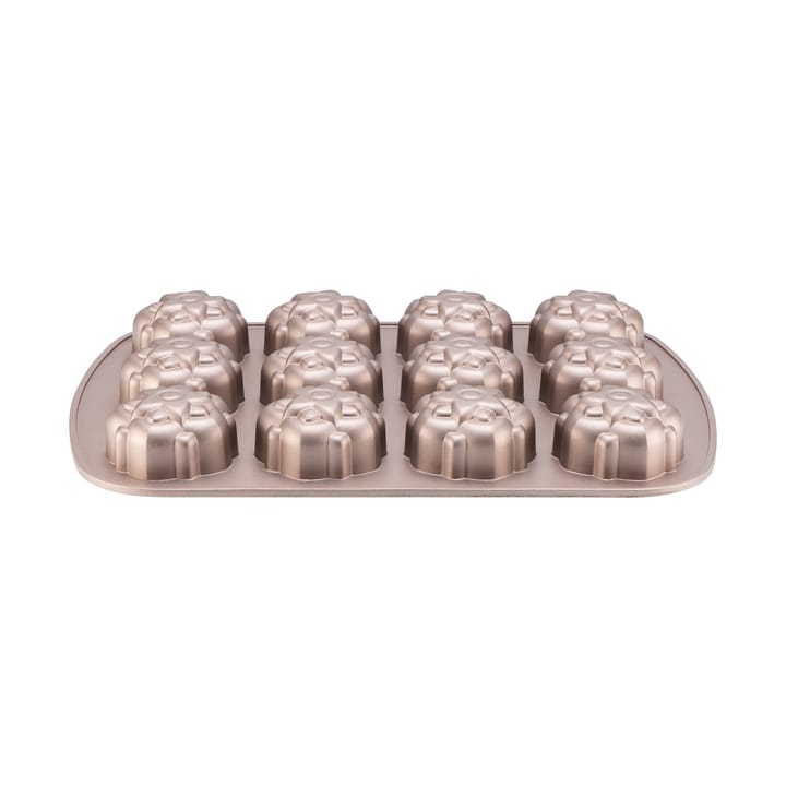 Molde para muffins Heirol con 12 cavidades - Oro rosado - Heirol