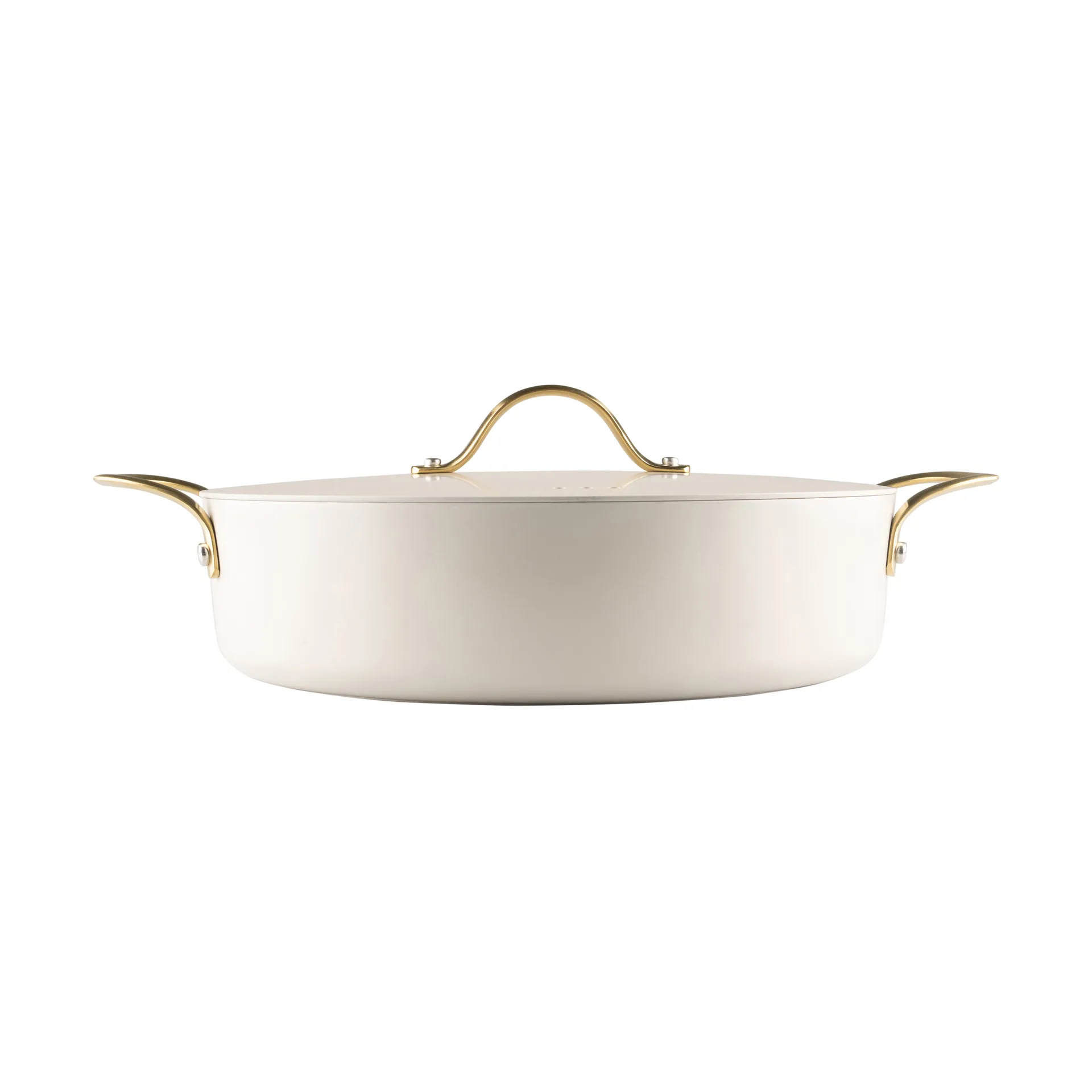 Olla con tapa Heirol Royal Pearl Ø28 cm, Blanco-oro Heirol