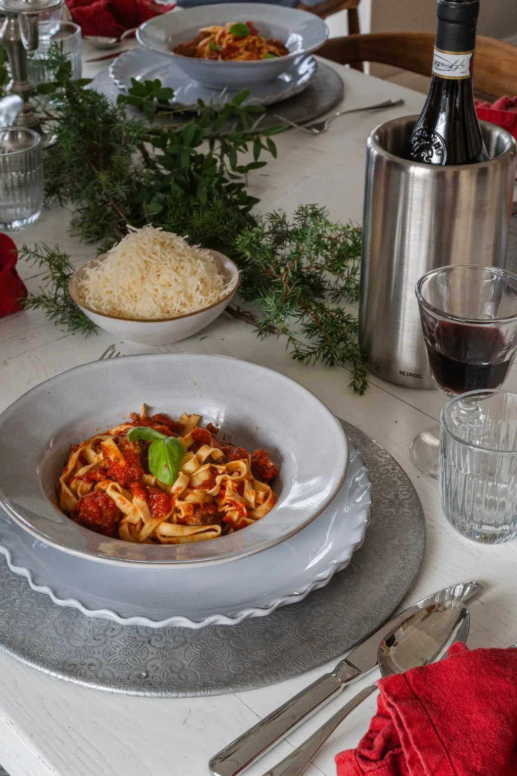 Plato de pasta Heirol x Nosse SmoothØ25 cm, Stone Heirol