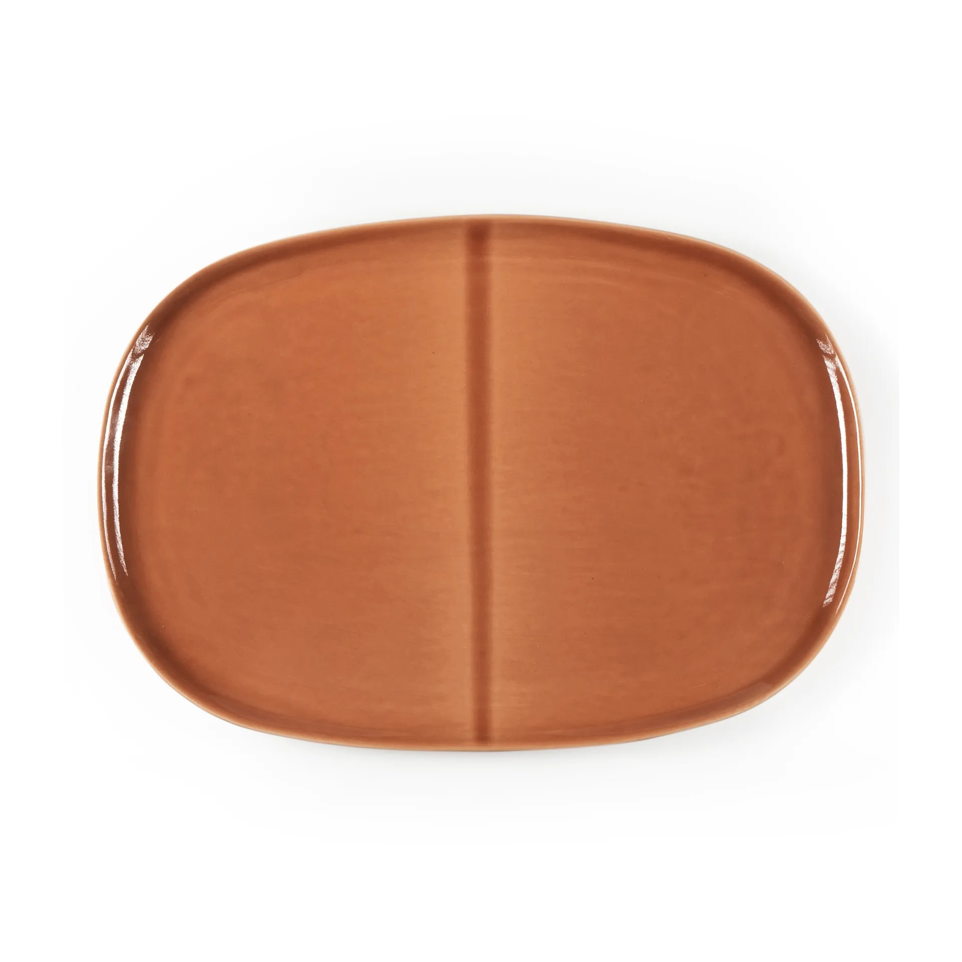 Plato ovalado Heirol x Nosse Svelte 30 cm, Terracotta Heirol