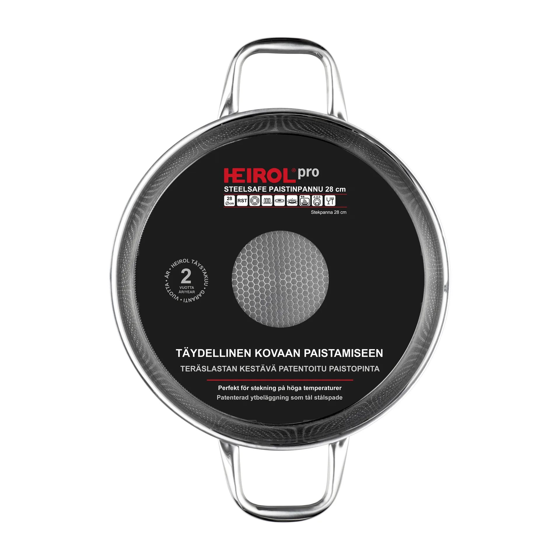 Sartén con dos asas Heirol Steelsafe, Ø28 cm Heirol