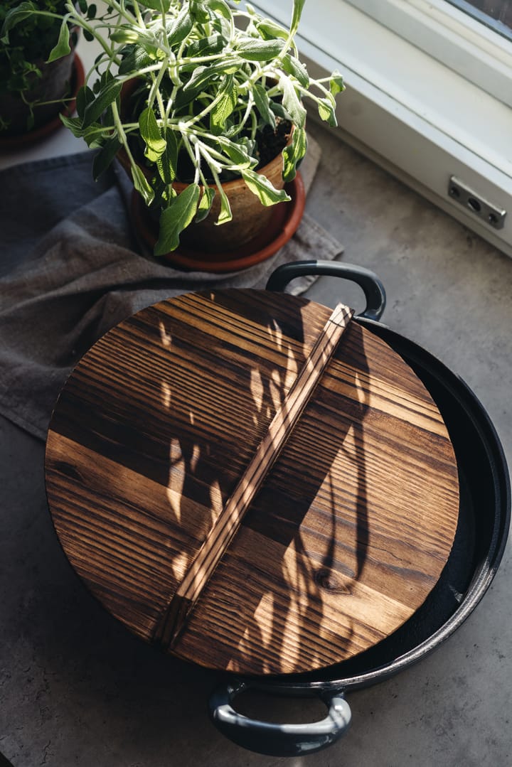 Sartén de hierro fundido y tapa de madera Heirol, Ø30 cm Heirol