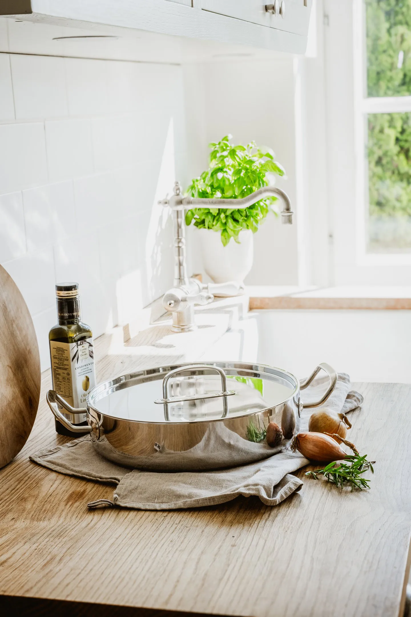 Sartén de saltear Heirol Cerasafe® Triply 4 litros, Acero inoxidable Heirol