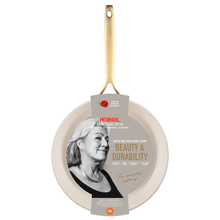 Sartén Heirol Royal Pearl Ø28 cm, Blanco-oro Heirol