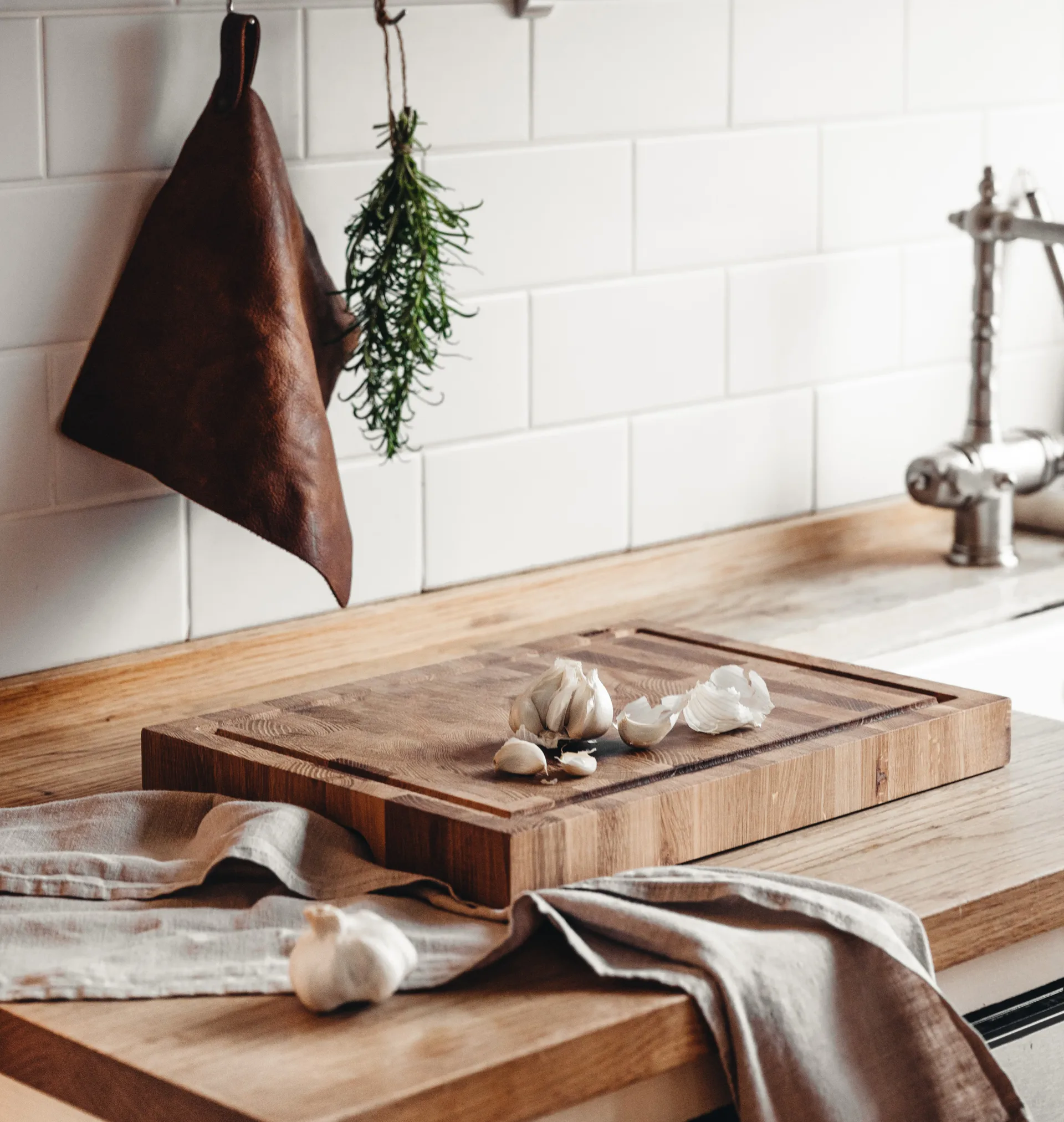 Tabla de cortar Heirol roble con canalón, 30x40 cm Heirol