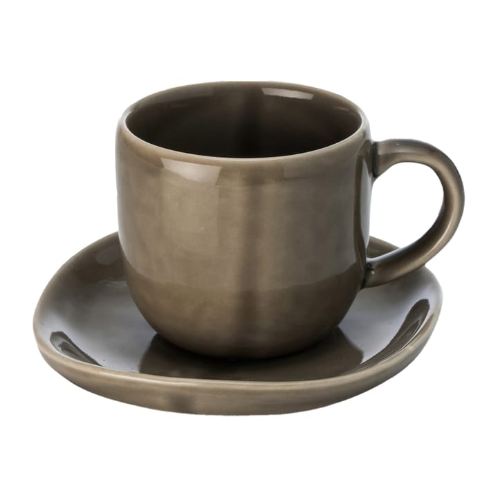 Taza y platillo Heirol x Nosse Svelte 12 cl - Olive - Heirol