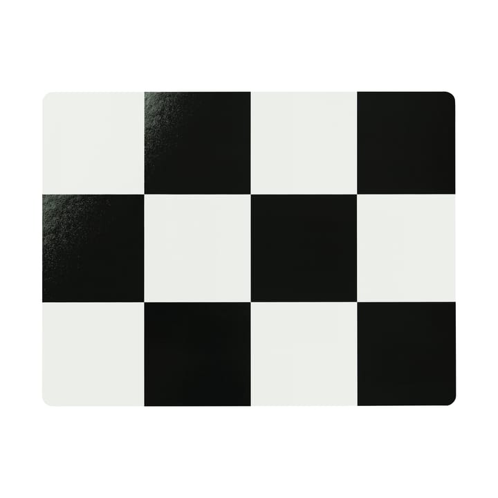 2 Manteles individuales Check 30x40 cm - Cream-black - Hem