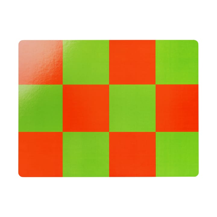 2 Manteles individuales Check 30x40 cm - Red-green - Hem