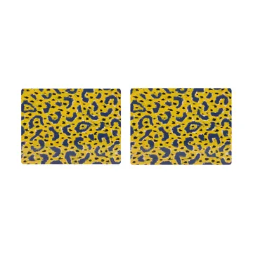 2 Manteles individuales Monster 30x40 cm - Ochre yellow-grey-black - Hem