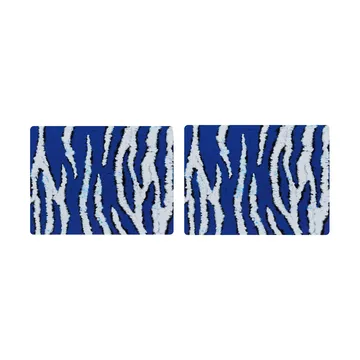 2 Manteles individuales Monster 30x40 cm - Ultramarine blue-white - Hem