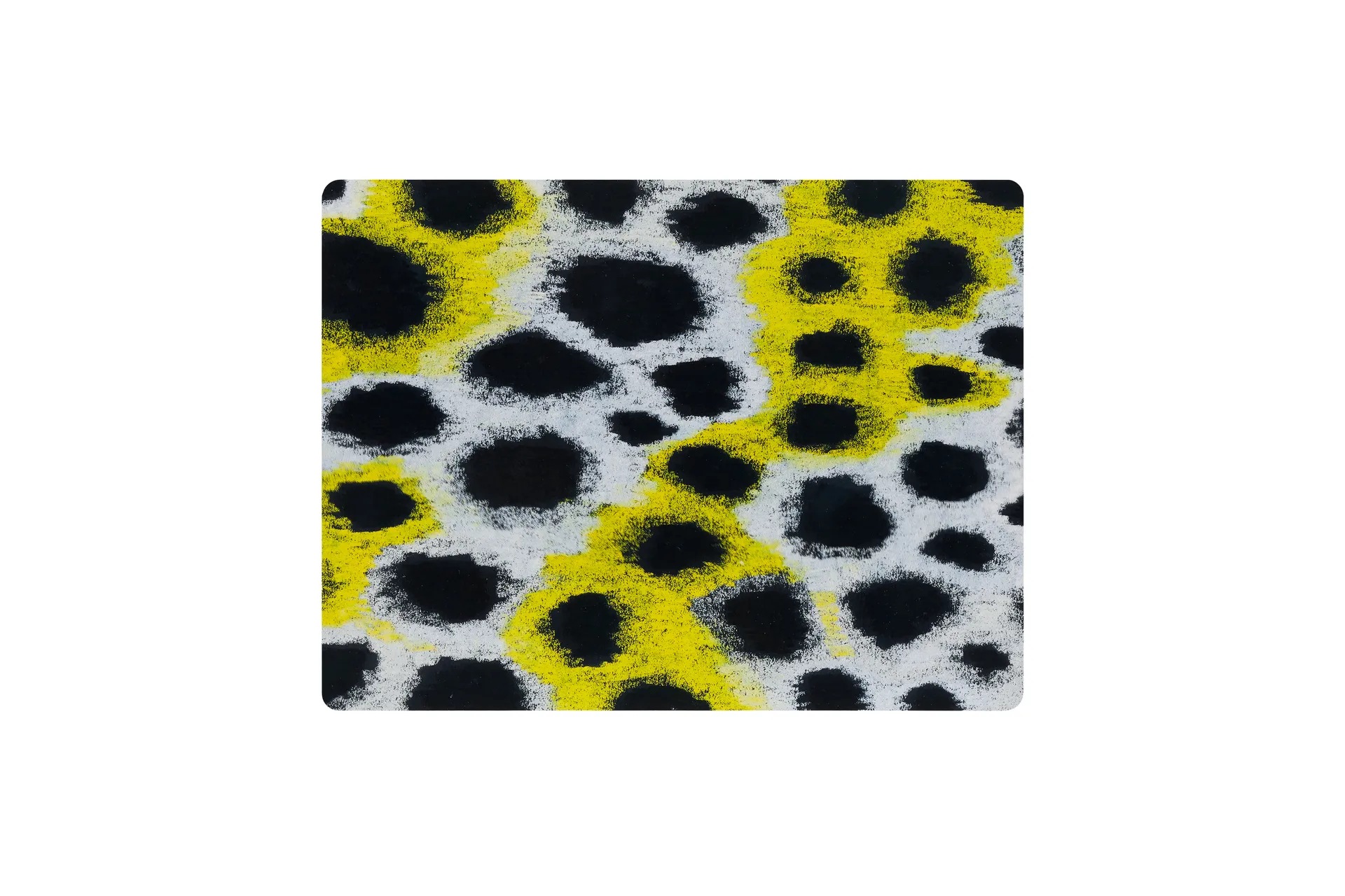 2 Manteles individuales Monster 30x40 cm, White-yellow-black Hem