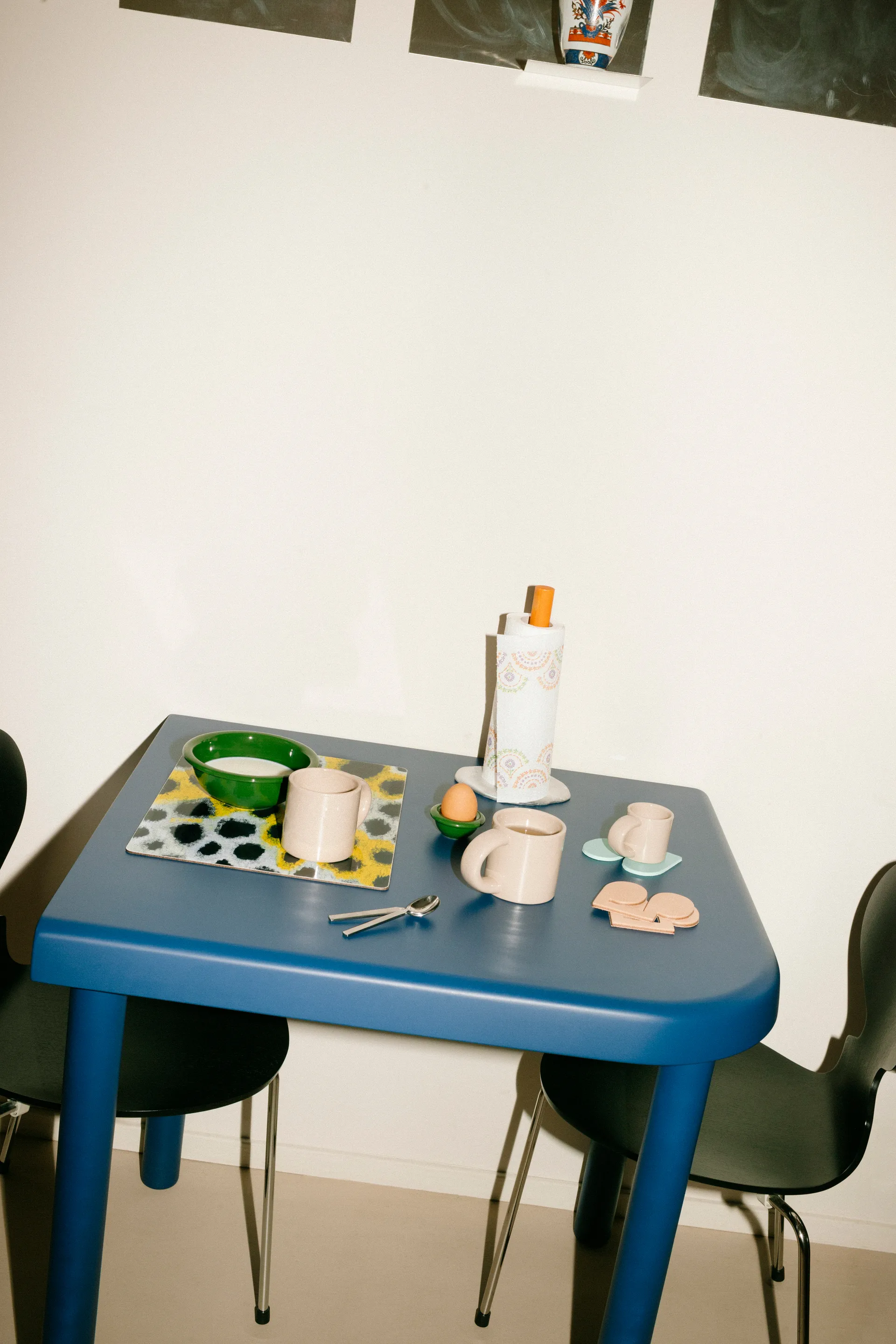 2 Manteles individuales Monster 30x40 cm, White-yellow-black Hem