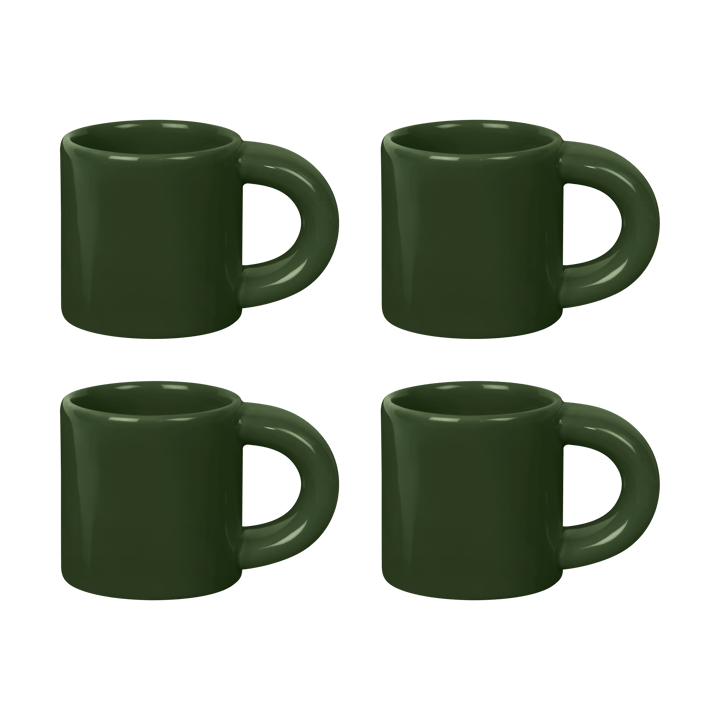 4 Tazas espresso Bronto 10 cl - Green - Hem