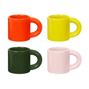4 Tazas espresso Bronto 10 cl - Multi - Hem