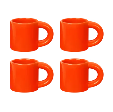 4 Tazas espresso Bronto 10 cl - Orange - Hem
