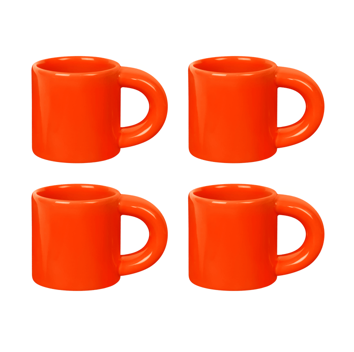 4 Tazas espresso Bronto 10 cl - Orange - Hem